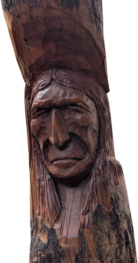 David Goodlett carving, another angle